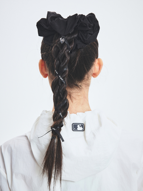 엠엘비() 리본 스트랩 스크런치 라지 NY (Black) 상품 이미지