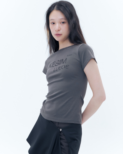 ◆MISEKI SEOUL◆ Ikesim short sleeves CHARCOAL MSK252TS10CH 미세키서울(MISEKI SEOUL) Ikesim short sleeves CHARCOAL