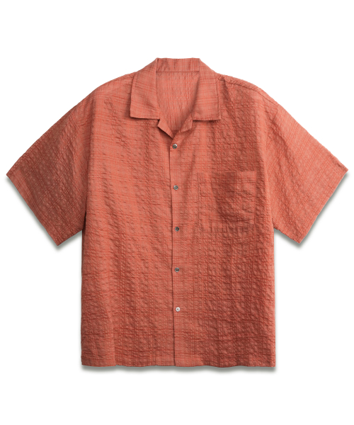 Breeze Seersucker Check Shirts RED