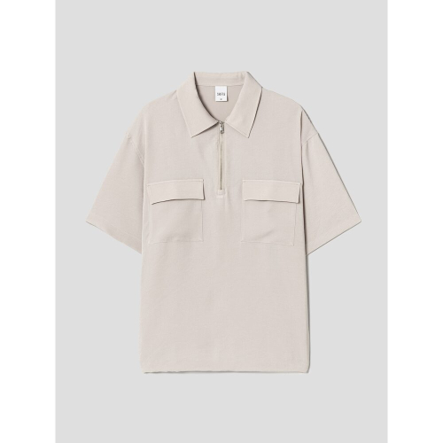 Half ZipUp Polo бежевый