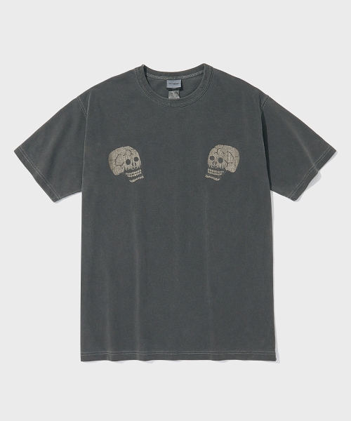 MIL SERIES TEE(SKULL&SNAKE)_PIGMENT CHARCOAL