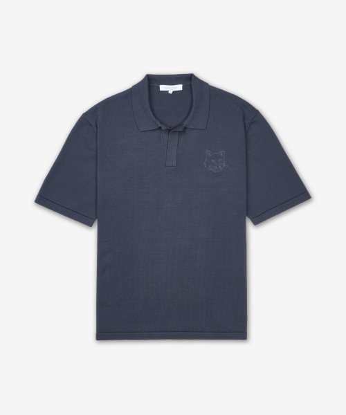 Поло с патчем Fox Head - Slate Grey / OM00205KT11350076