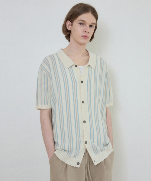 Cool Washable Western трикотаж Cardigan_CREAM(WC25-KN31)