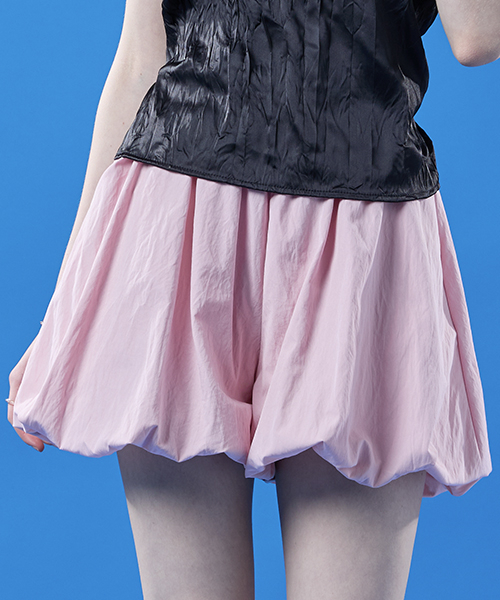 콜릿() 벌룬 쿨링 냉장고 바스락 여름 와이드 반바지 쇼츠 [PINK] KCL. 상품 이미지