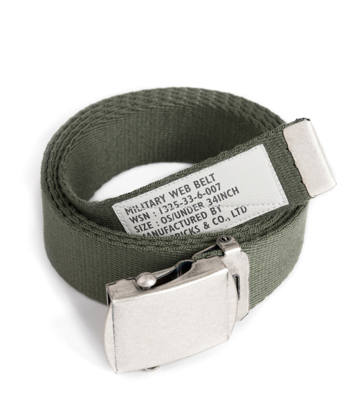 와일드 브릭스 W23 MILITARY WEB BELT (olive green)