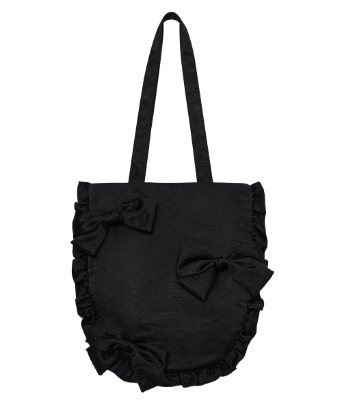 TYPESERVICE ♥ Padded Bow Bag /追跡付 타입서비스(TYPESERVICE) Padded Bow Bag [Black] - 사이즈