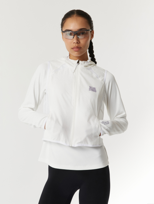 WS AIR THROUGH HOODED легкий VEST-WHITE