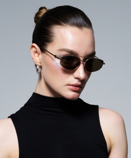 리끌로우(RECLOW) RC STAINLESS GB97 SUNGLASS GOLD - 사이즈