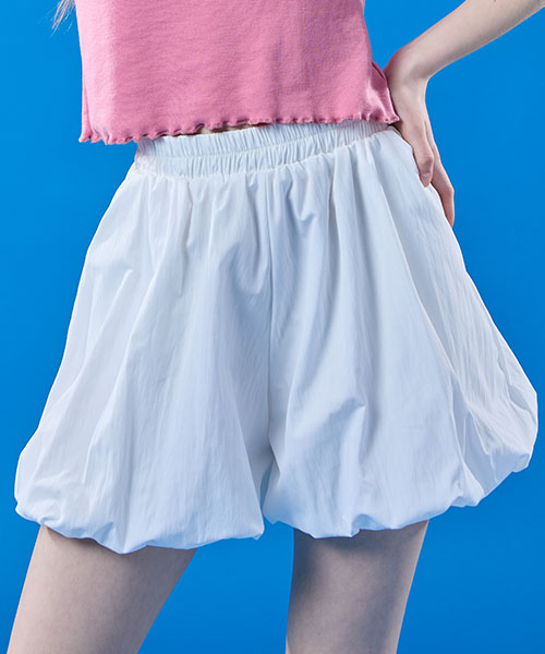 콜릿() 벌룬 쿨링 냉장고 바스락 여름 와이드 반바지 쇼츠 [WHITE] KCL. 상품 이미지
