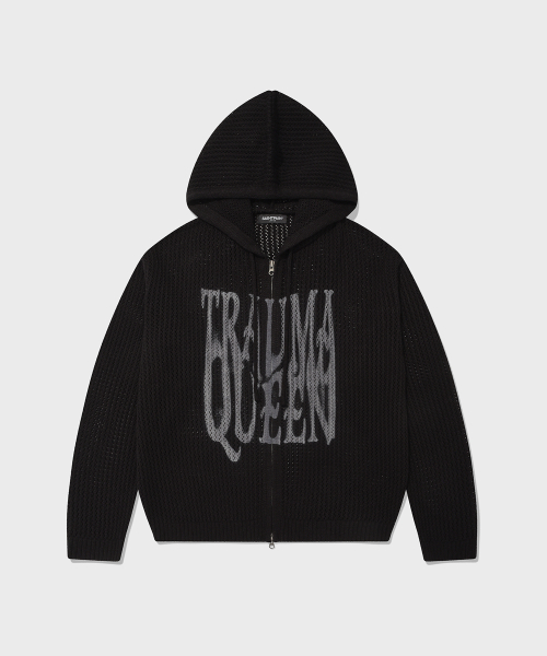 SP Phantom сетчатый вязаный зип Black