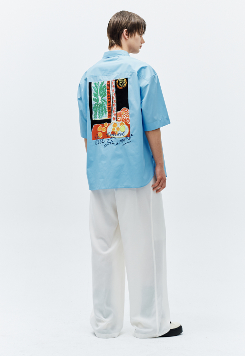 Рубашка с коротким рукавом Matisse Artwork Sky Blue ZH3SH303SB