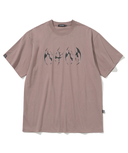 Tシャツ・カットソー NOT4NERD N4ND Hook Logo TShirts Indi Pink J1TS012BIP 낫포너드(NOT4NERD) N4ND Hook Logo T-Shirts - Indi Pink