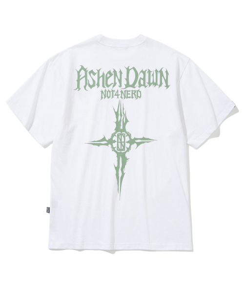 Tシャツ・カットソー NOT4NERD Pyramid Symbol TShirts White J1TS022BWH 낫포너드(NOT4NERD) Pyramid Symbol T-Shirts - White - 사이즈