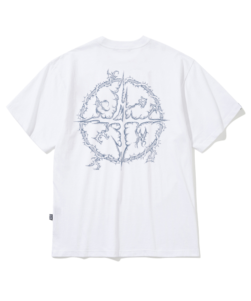 Tシャツ・カットソー NOT4NERD Thorny Vines TShirts White J1TS003BWH NOT4NERD] Thorny Vines T-Shirts /追跡付 (NOT4NERD/Tシャツ