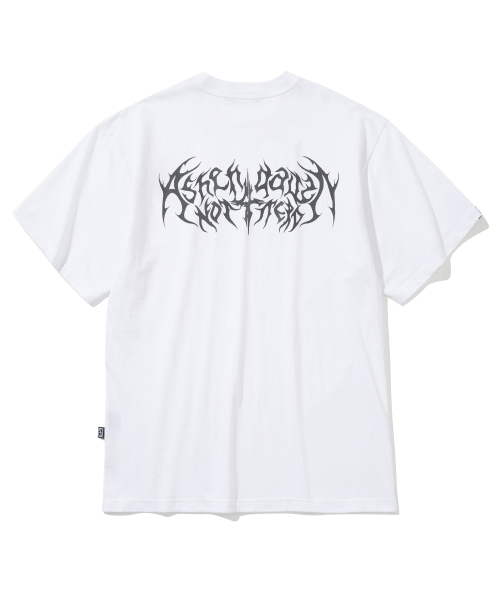 Tシャツ・カットソー NOT4NERD Bone Ashen Dawn Logo TShirts White J1TS004BWH 낫포너드(NOT4NERD) Bone Ashen Dawn Logo T-Shirts - White