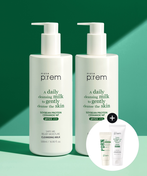 메이크프렘() [증정][2pack] 세이프 미 릴리프 모이스처 클렌징밀크 500ml 상품 이미지