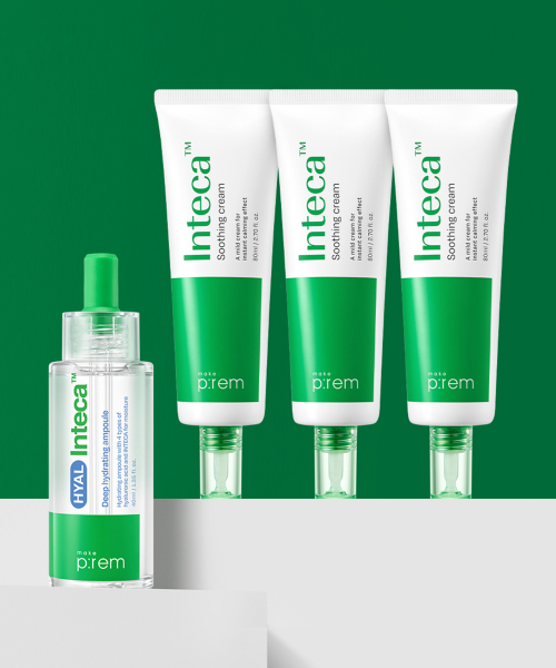 메이크프렘() [SET] 인테카 수딩 크림 80ml 3개+속수분 앰플 40ml 상품 이미지