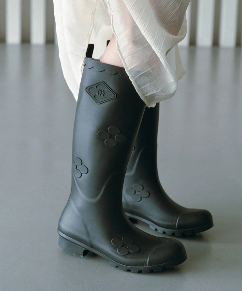 靴 X MINJUKIM FLORAL SHADOW BOOTS LONG 락피쉬웨더웨어(ROCKFISH WEATHERWEAR) [X MINJUKIM] FLORAL PATCH