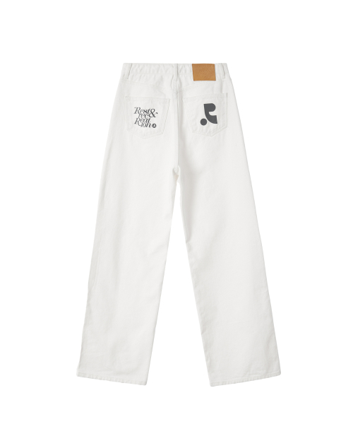 RR WIDE JEANS - WHITE
