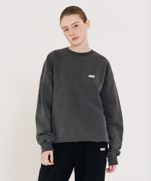 Small Logo Pigment Sweatshirt черный