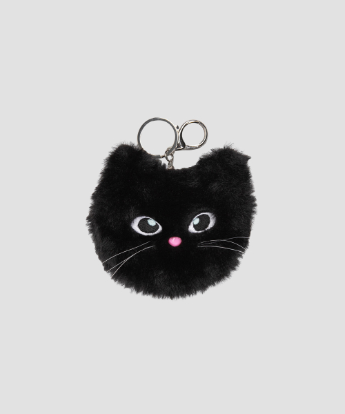 ROLA CAT FRIENDS POUCH KEYRING BLACK