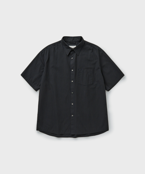 PIN CHECK SUNDAY SHIRT [FADED INDIGO]