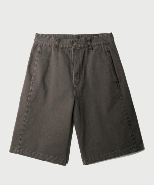 Skill Washed Bermuda Pants Gray NSSP2623