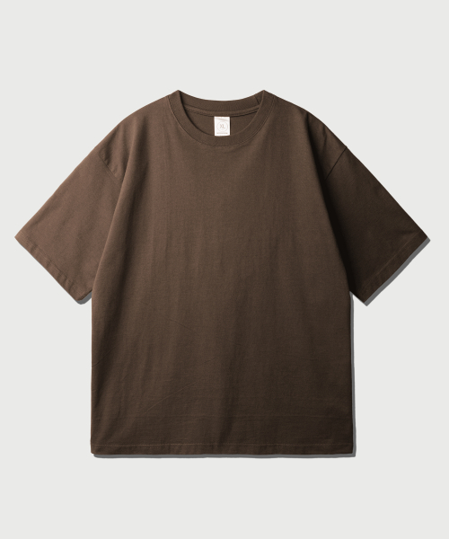 Effect Regular Short t shirt Brown OYST2624
