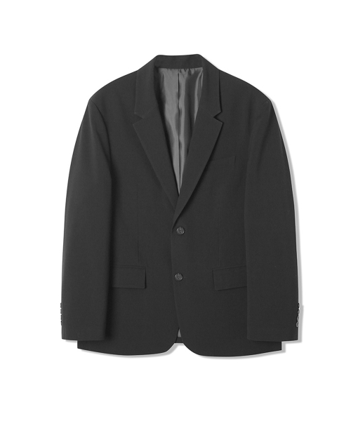 мужской T/R оверфит один куртка (BLACK) (HBRJK01)