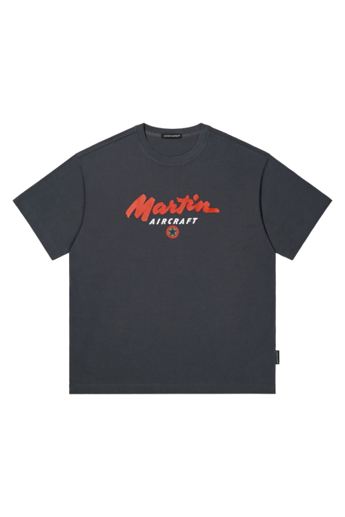 LM AIRCRAFT GRAPHIC TEE (CHARCOAL)