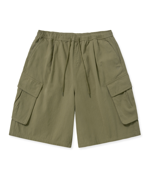 브라운브레스() W TAG OVERFIT SHORTS - KHAKI 상품 이미지