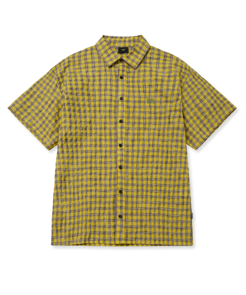 브라운브레스() TAG CHECK HALF SHIRTS - YELLOW 상품 이미지