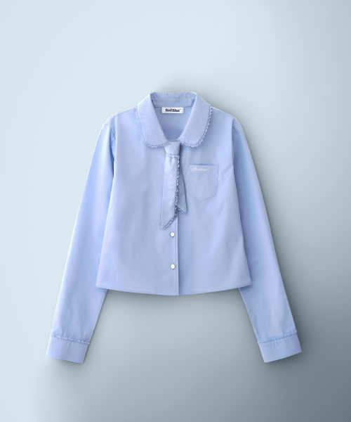 Blooming Tie Shirt Blue