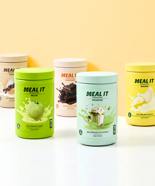 밀잇() 밀잇 식단관리 단백질 쉐이크 프로틴 560g (피스타치오, 멜론, 초콜릿, 바나나, 커피) 상품 이미지