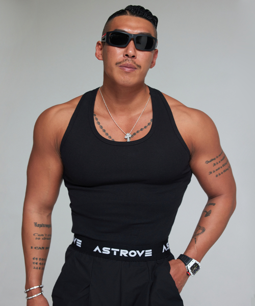 Venom-cut muscle sleeveless black
