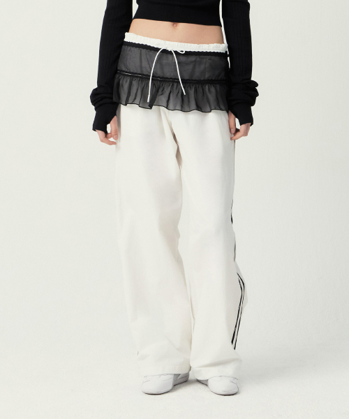 DREW LAYERED SKIRT (BLACK)
