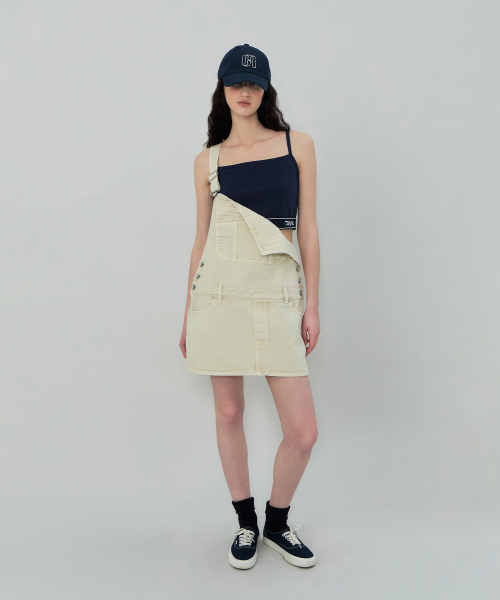 BLAKE DENIM OVERALL (BEIGE)