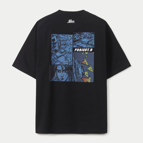 시리즈() series; - INITIAL-D Black Comic T-shirts_SATAM25941BKX 상품 이미지