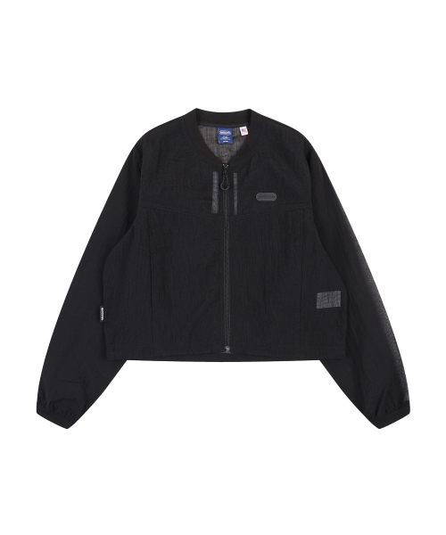 W BLOUSON MESH JUMPER (BLACK)