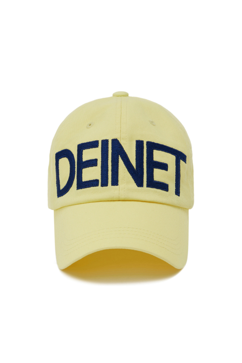 DEINET BIG LOGO CAP IN LEMON