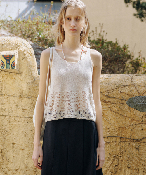 Lizzy knit sleeveless (ivory)