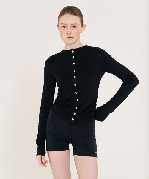 Compact slim Cardigan чёрная