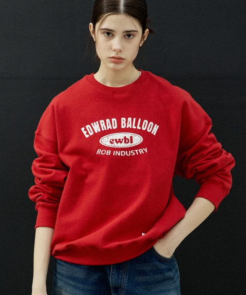 Sweatshirt with Crack logo - Redberry