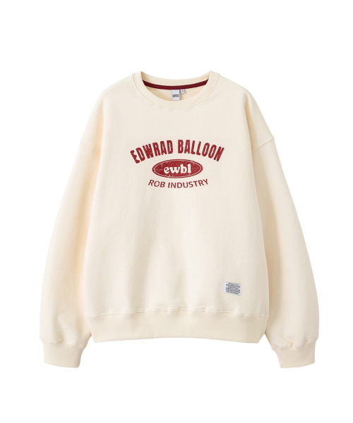 Sweatshirt with Crack logo - Cream