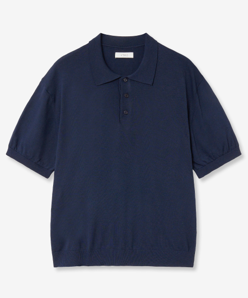 Легкий трикотажный поло (NAVY)