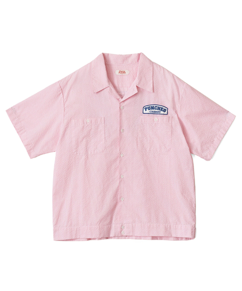Рубашка-униформа из сирсакера (Pink)