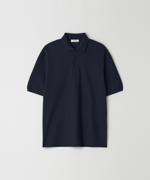 JN156 Pique Three Button Polo футболка - NAVY
