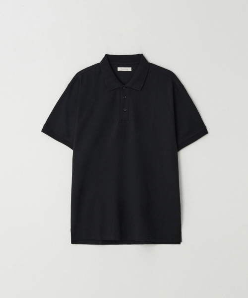 JN156 Pique Three Button Polo футболка - BLACK