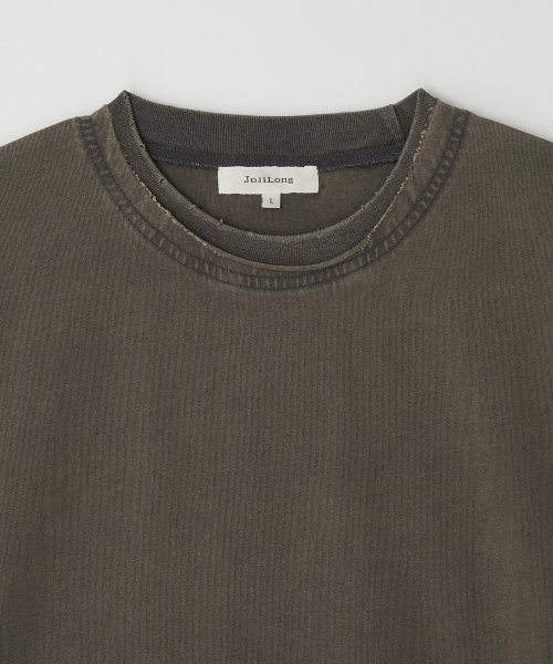 JN103 Distress Old футболка - KHAKI BROWN