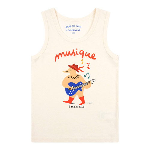 베베드피노 언더웨어() 남아아이보리뮤지크버드탱크탑_BU52UT301 상품 이미지
